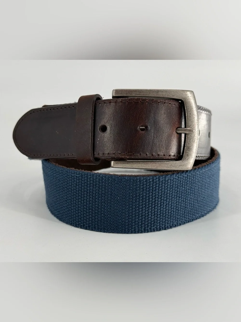 Leather & Canvas Mens Casual Belt 36